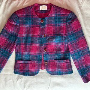 Vintage Pendleton 100% Virgin Wool Plaid "Lady Jacket" Blazer